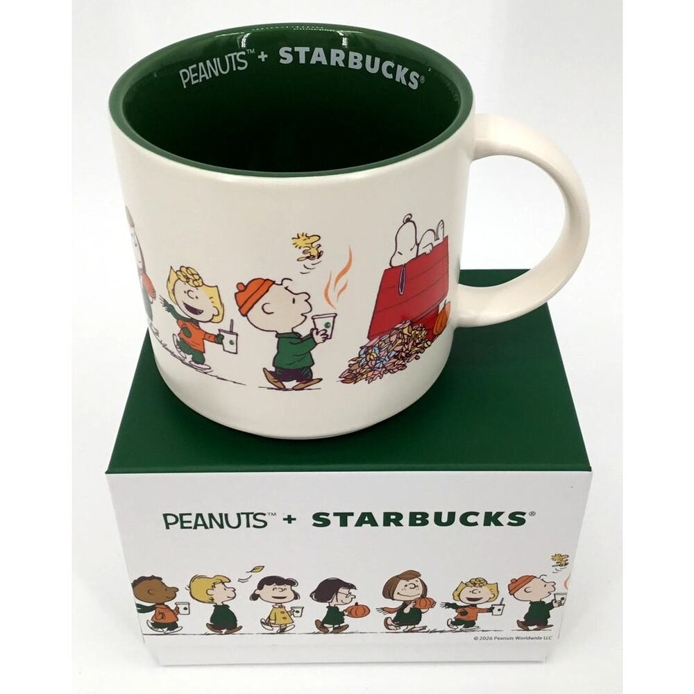 Starbucks x Peanuts Great Pumpkin Snoopy Mug 14oz New in Box